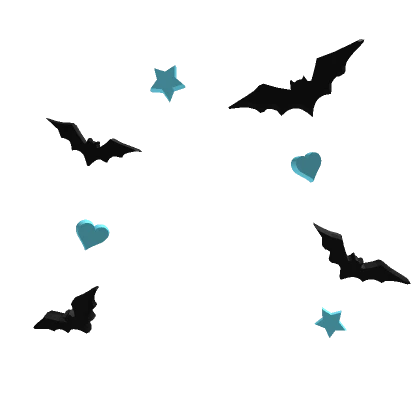 Preppy Halloween bat confetti (blue)