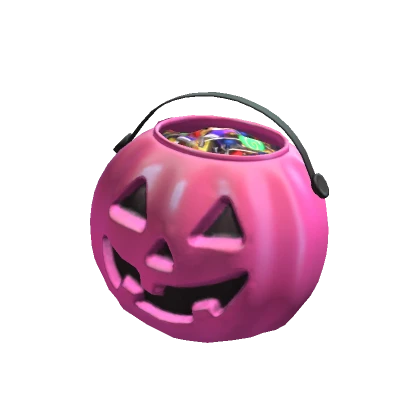 Holdable Pink Pumpkin Pail