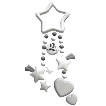 Preppy White Star Keychain (1.0)