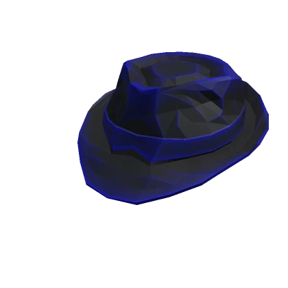 Black Blue Gradient Fedora