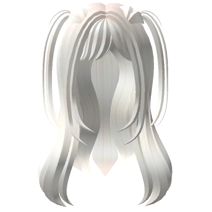 Long Hair with Pigtails (white)