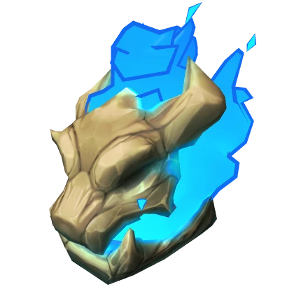 Blue Corrupted Flame God Head