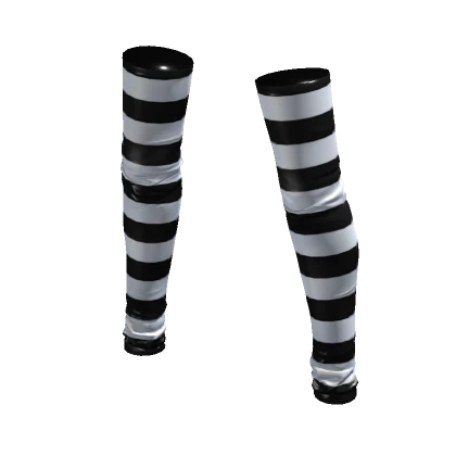 Latex Stockings Stripes Monochrome