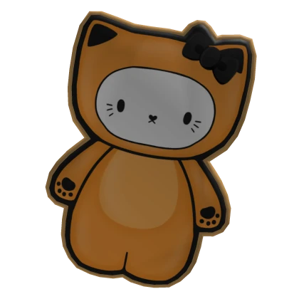 ♡ kawaii kitty orange halloween cookie