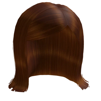Light Brown Short Swoop Cut