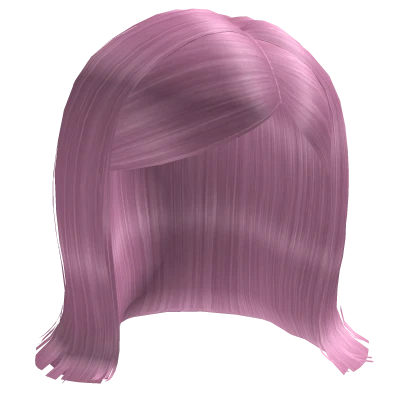 Silver Pink Short Swoop Cut