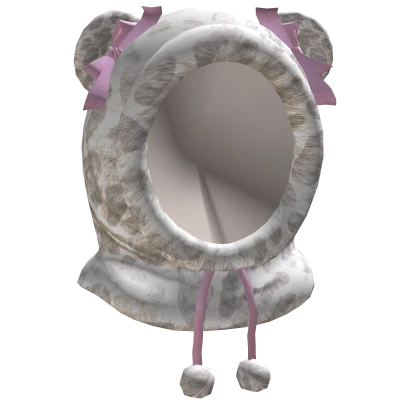 White Leopard Teddybear Balaclava