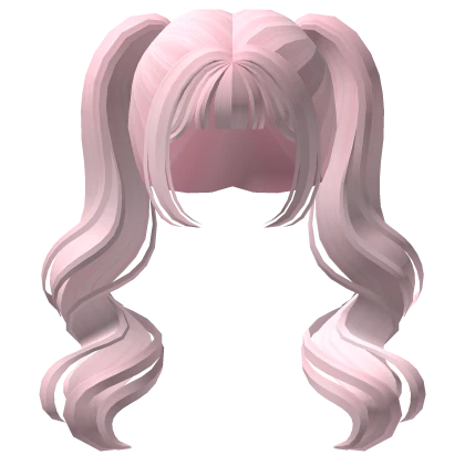 Candy Curly Pigtails Light Pink