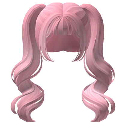Candy Curly Pigtails Pink