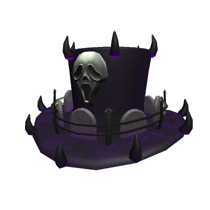 Purple Scary Spiked Top Hat