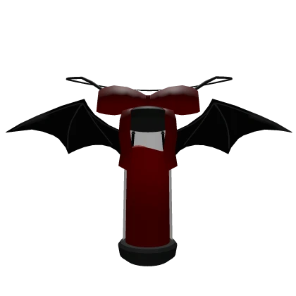 [3.0] Bat wings blood vial necklace (Bow)