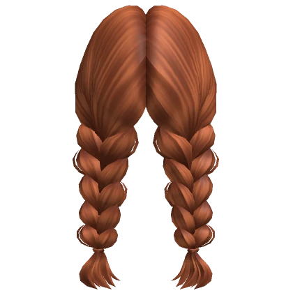 Double Braided Hair in Ginger