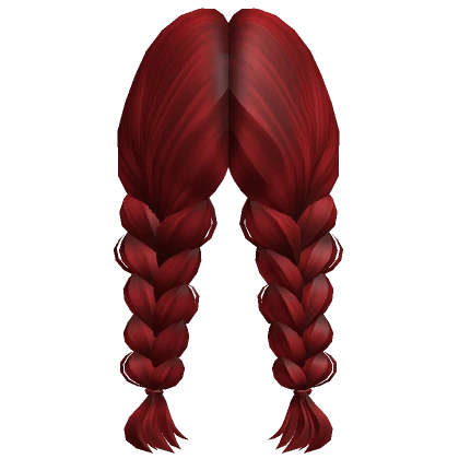 Double Braided Hair in Red