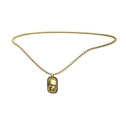 Skull Dog Tag 1.0 (Gold)