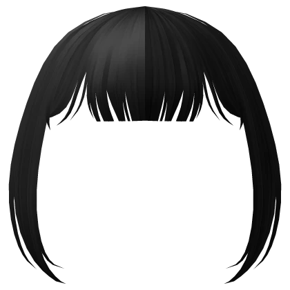 Basic Blunt Bangs in Black