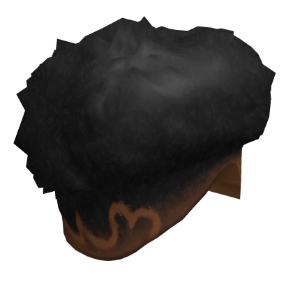 Curly Taper Fade w/ Heart Design