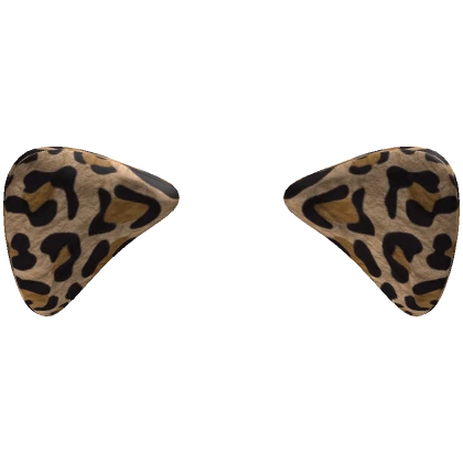 Tan Leopard Print Cat Ears