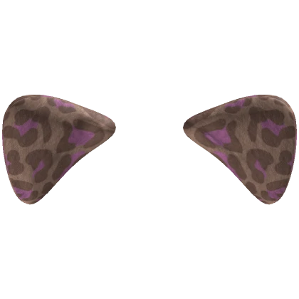 Light Pink Tan Leopard Print Cat Ears