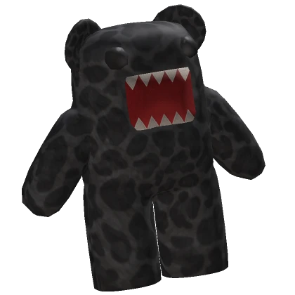 (Waist) Black Leopard Bear Monster Doll