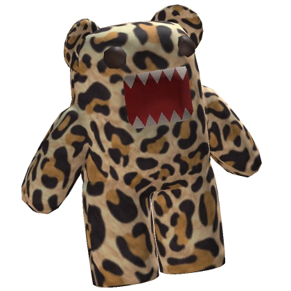 (Waist) Tan Leopard Bear Monster Doll