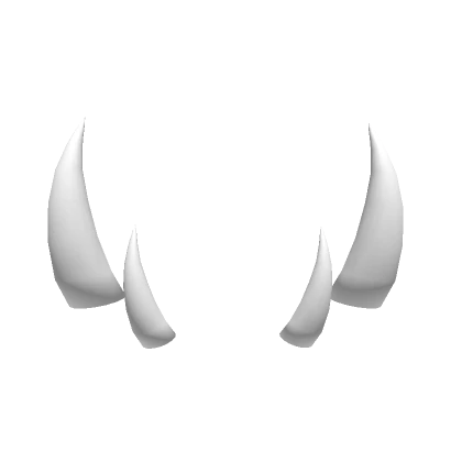 Double Devil Horns - White