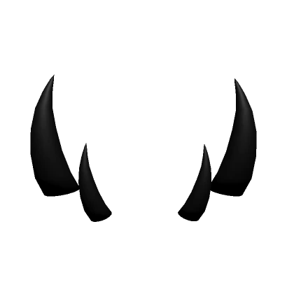 Double Devil Horns - Black