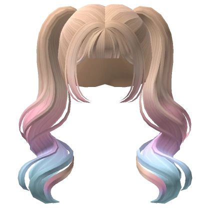 Candy Curly Pigtails Cotton Candy