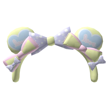 Green and Blue Kawaii Softie Headband 