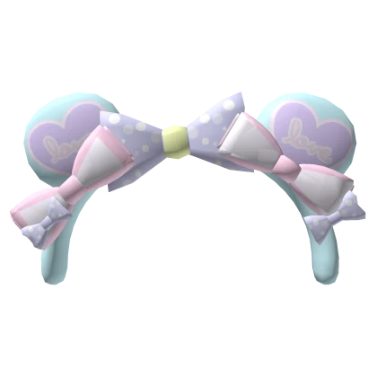 Purple, Blue, and Pink Kawaii Softie Headband