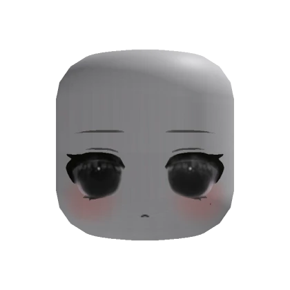 🍀Animated Pretty Chibi Face (Black)