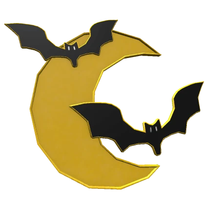 Bat and Moon Halloween Earrings