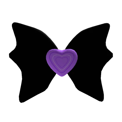 Preppy Halloween bat bow in purple