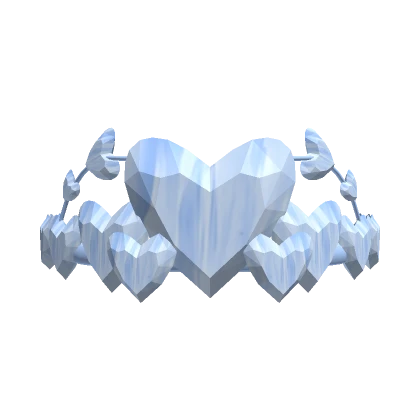 Blue Lunar Heart Crown