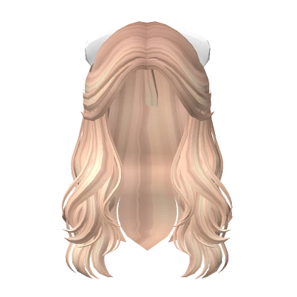 Wavy Bowtied Hair in Blonde