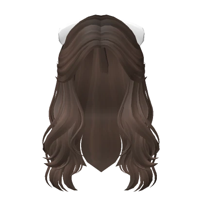 Wavy Bowtied Hair in Brown