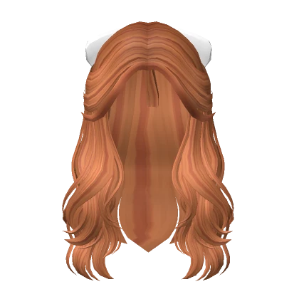 Wavy Bowtied Hair in Ginger