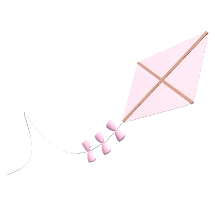 Kawaii Bow Kite Strawberry Pink