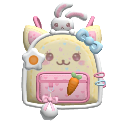 ♡ kawaii bunny carrot kitty sticker backpack 3.0