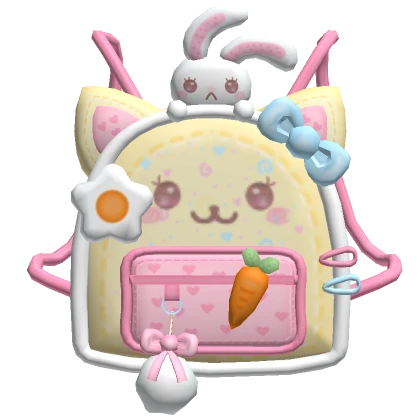 ♡ kawaii bunny carrot kitty sticker backpack 1.0