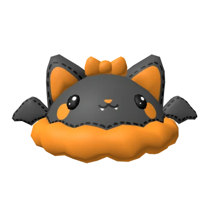 Black and orange cute Halloween bat hat