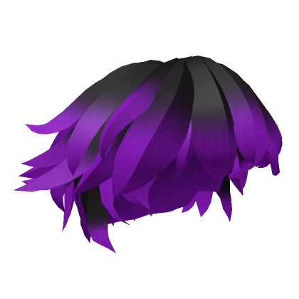 Purple/Black  Spiky Hair 