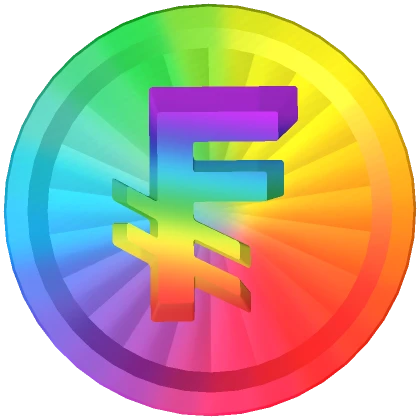 Rainbow "F" Coin