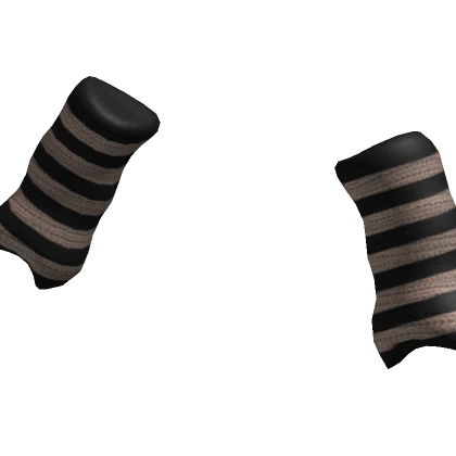  Striped Arm Warmers Beige