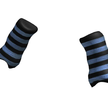  Striped Arm Warmers Blue