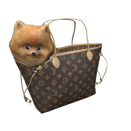 Luxe Pet Pal Tote - Beige Interior