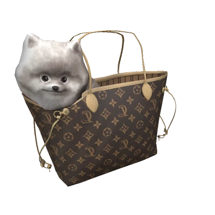 Luxe Pet Pal Tote - Beige Interior