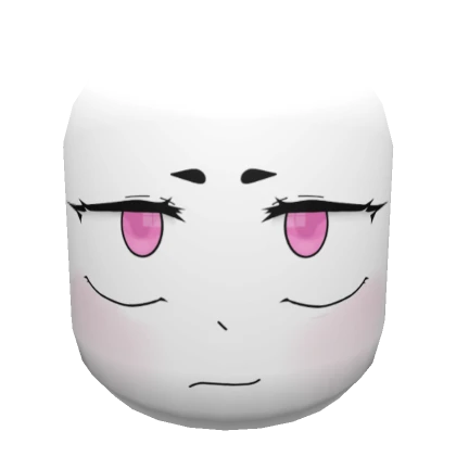 Pink Anime Bored Cute Face