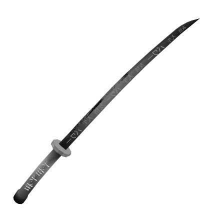 Black Katana Glitch Gradient