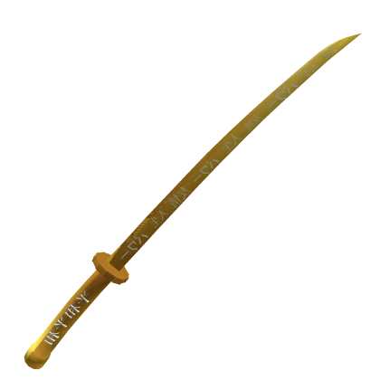 Gold Katana Glitch Gradient