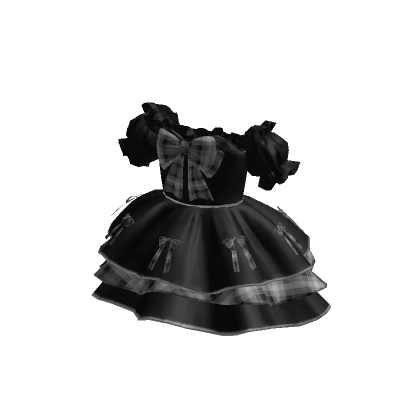 Ribbon Rendezvous Dress : Black